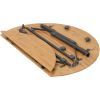 Туристический стол Bo-Camp Poundbury Круглий 90 x 90 cm Коричневий (1404656) изображение 4