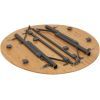 Туристический стол Bo-Camp Poundbury Круглий 90 x 90 cm Коричневий (1404656) изображение 5