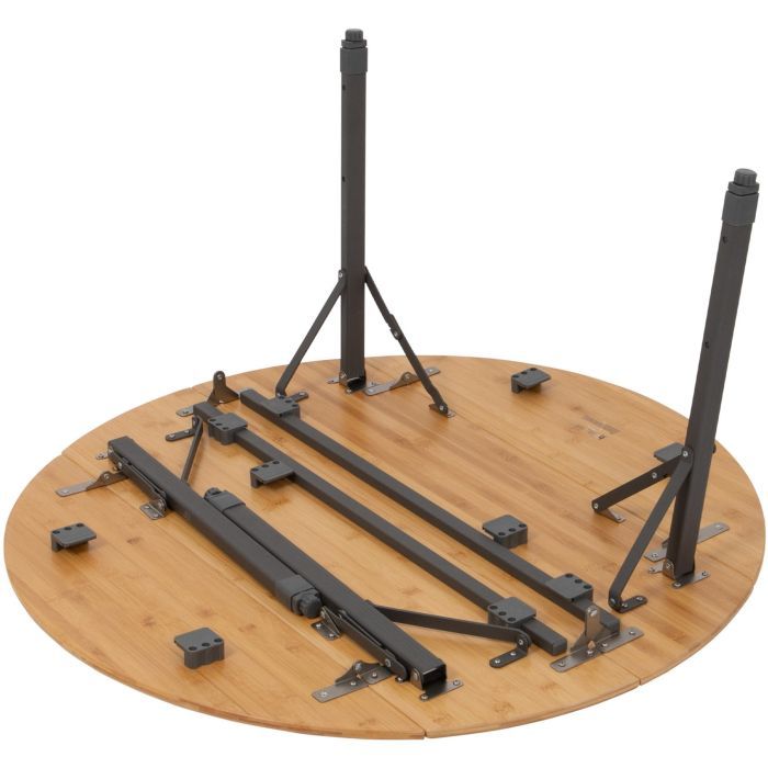 Туристический стол Bo-Camp Poundbury Круглий 90 x 90 cm Коричневий (1404656) изображение 6
