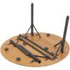 Туристический стол Bo-Camp Poundbury Круглий 90 x 90 cm Коричневий (1404656) изображение 6