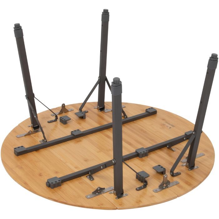 Туристический стол Bo-Camp Poundbury Круглий 90 x 90 cm Коричневий (1404656) изображение 8