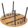 Туристический стол Bo-Camp Poundbury Круглий 90 x 90 cm Коричневий (1404656) изображение 8
