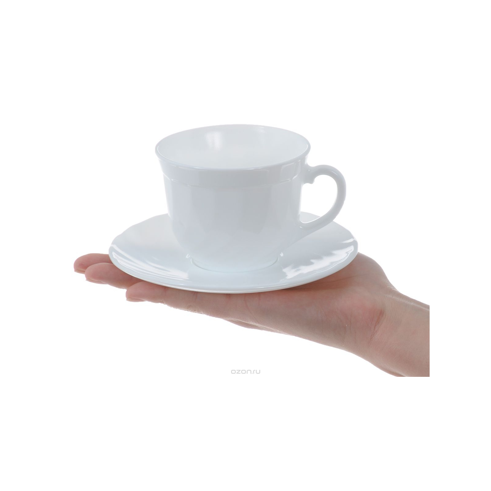 Сервіз для чаю та кави Luminarc Trianon Білий 12 предметів (E8845) зображення 3