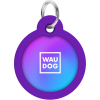 Адресник для животных WAUDOG Smart ID с QR паспортом "Градиент фиолетовый", круг 25 мм (225-4034) изображение 2