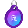 Адресник для тварин WAUDOG Smart ID з QR паспортом "Градієнт фіолетовий", коло 25 мм (225-4034) зображення 4