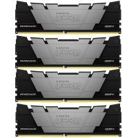 Модуль памяти для компьютера DDR4 128GB (4x32GB) 3200 MHz Fury Renegade Black Kingston Fury (ex.HyperX) (KF432C16RB2K4/128)