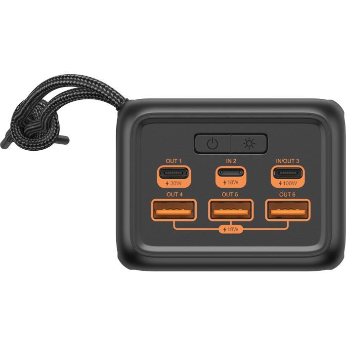 Батарея універсальна Sandberg 50000mAh 130W PD, 3хUSB 3xType-C LED 2W (420-75) зображення 2