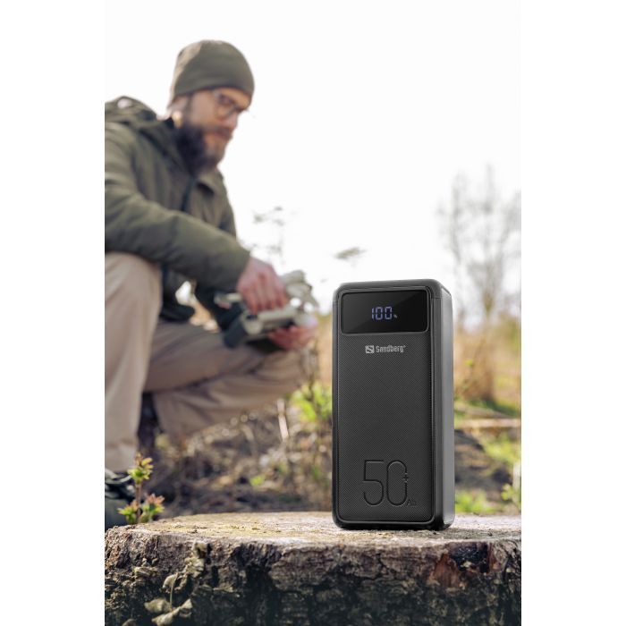 Батарея універсальна Sandberg 50000mAh 130W PD, 3хUSB 3xType-C LED 2W (420-75) зображення 9