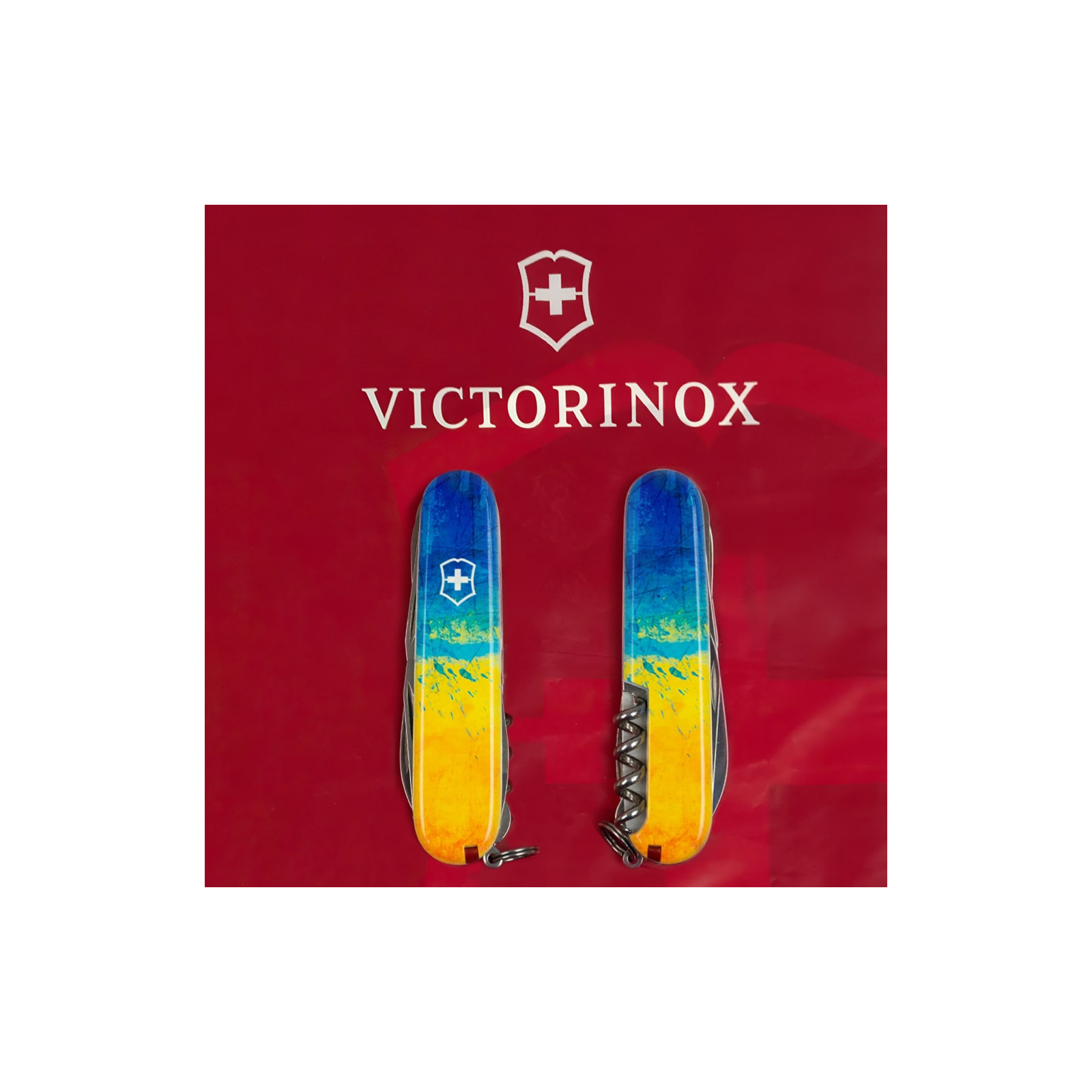 Нож Victorinox Huntsman Ukraine 91 мм Синьо-жовтий (1.3713.2.8) изображение 11