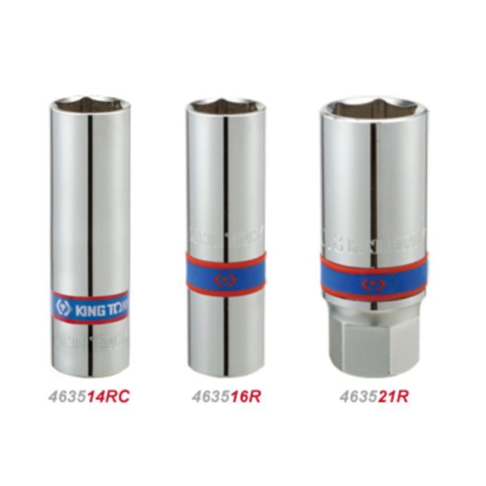 Головка торцевая KING TONY 1/2" свечная 21 мм шестигранная (463521R)