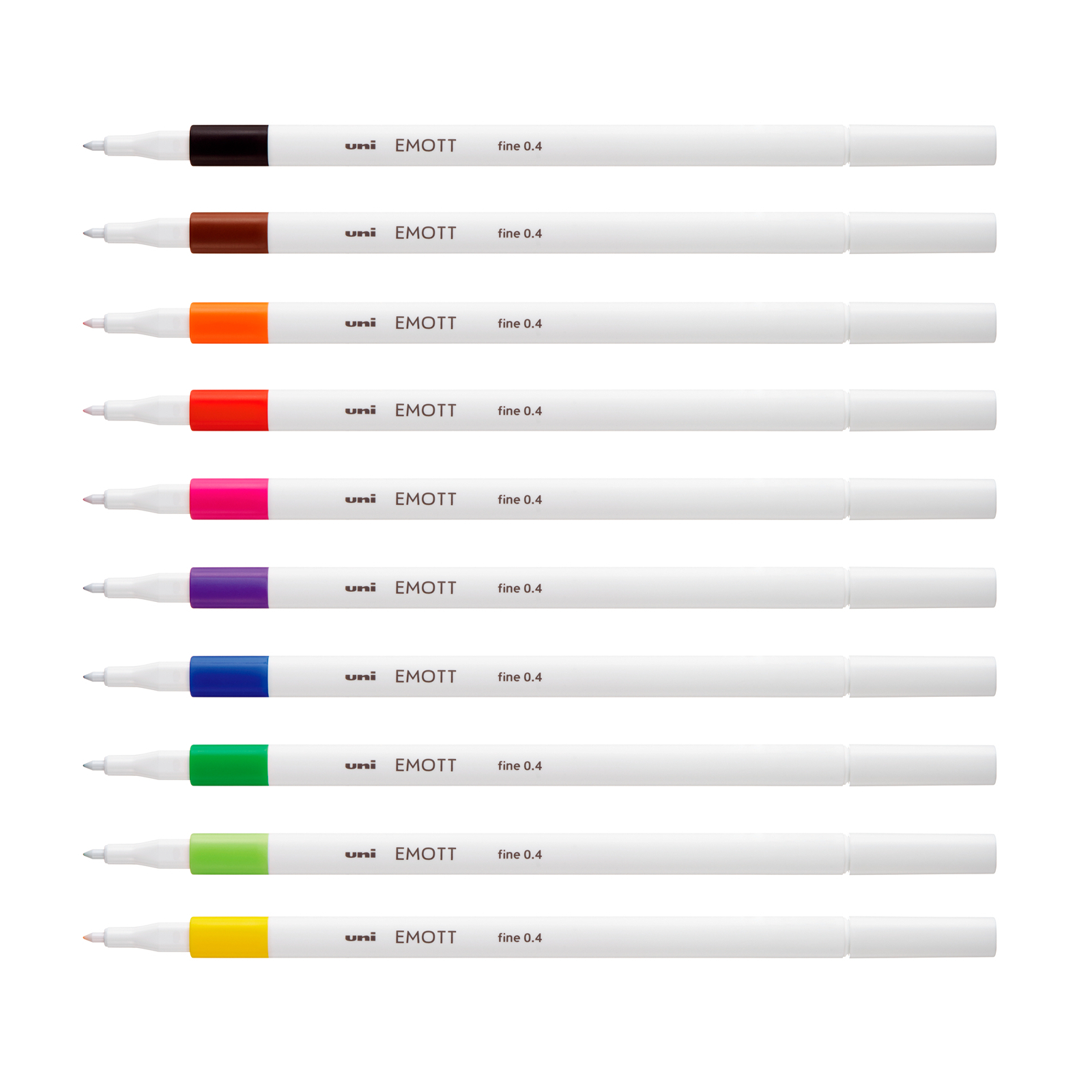 Лайнер UNI набір Emott Standard Color 0.4 мм 10 кольорів (PEM-SY/10C.01SC) зображення 4
