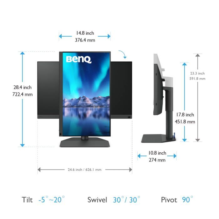 Монитор BenQ SW272U изображение 8