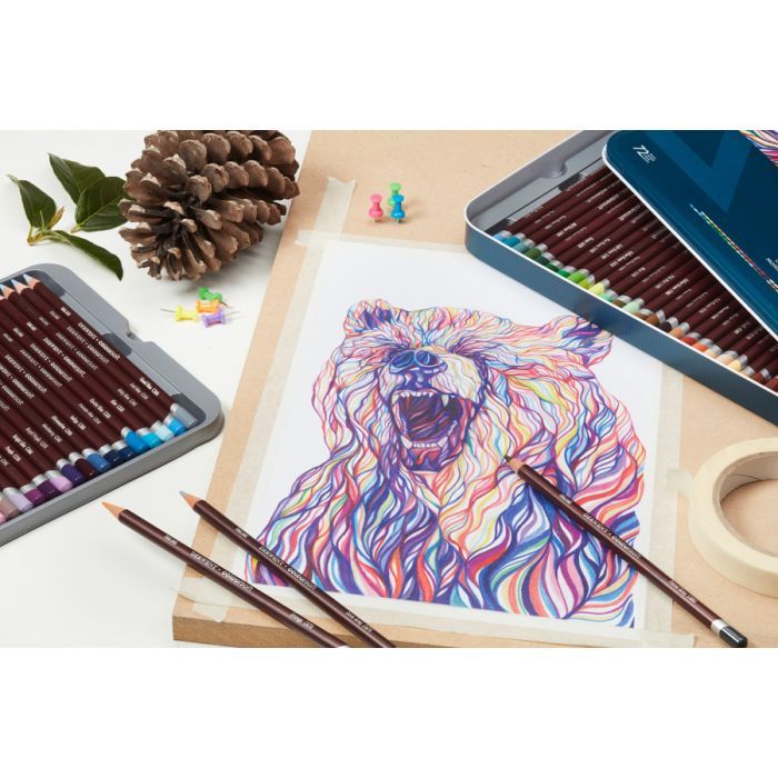 Карандаши цветные Derwent Coloursoft, 72 цветов (5028252188951) изображение 2 Карандаши цветные Derwent Coloursoft, 72 цветов (5028252188951) изображение 2
