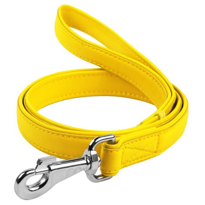 Повідець для собак WAUDOG Glamour шкіряний M-XXL червоний (33763)
