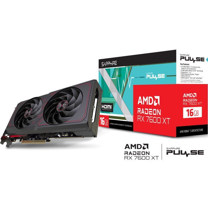 Видеокарта Sapphire Radeon RX 7600 XT 16GB PULSE (11339-04-20G) изображение 7