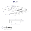 Вытяжка кухонная Minola HPL 517 I изображение 11