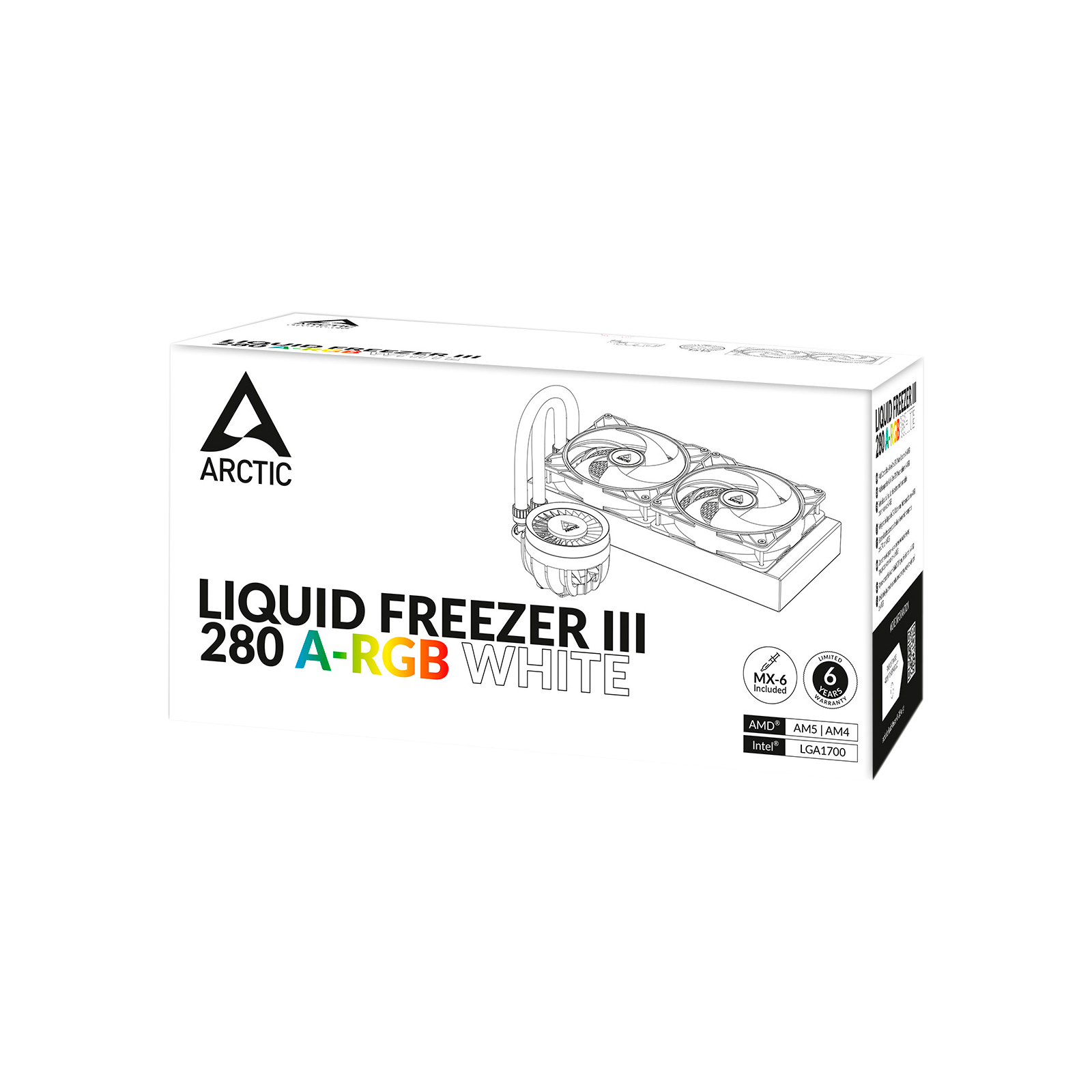 Система водяного охлаждения Arctic Liquid Freezer III - 280 A-RGB White (ACFRE00151A) изображение 12