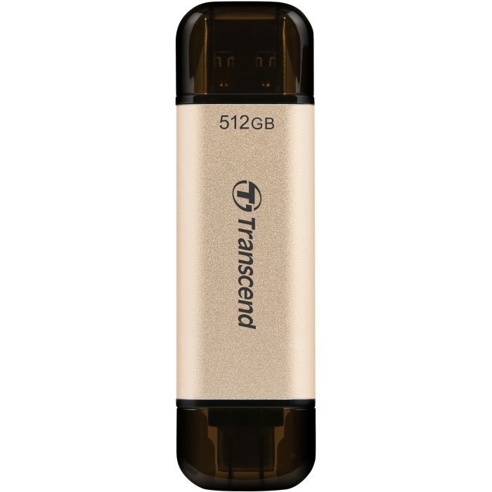 USB флеш накопичувач Transcend 512GB JetFlash 930C Gold-Black USB 3.2/Type-C (TS512GJF930C) зображення 2