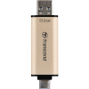 USB флеш накопитель Transcend 512GB JetFlash 930C Gold-Black USB 3.2/Type-C (TS512GJF930C)