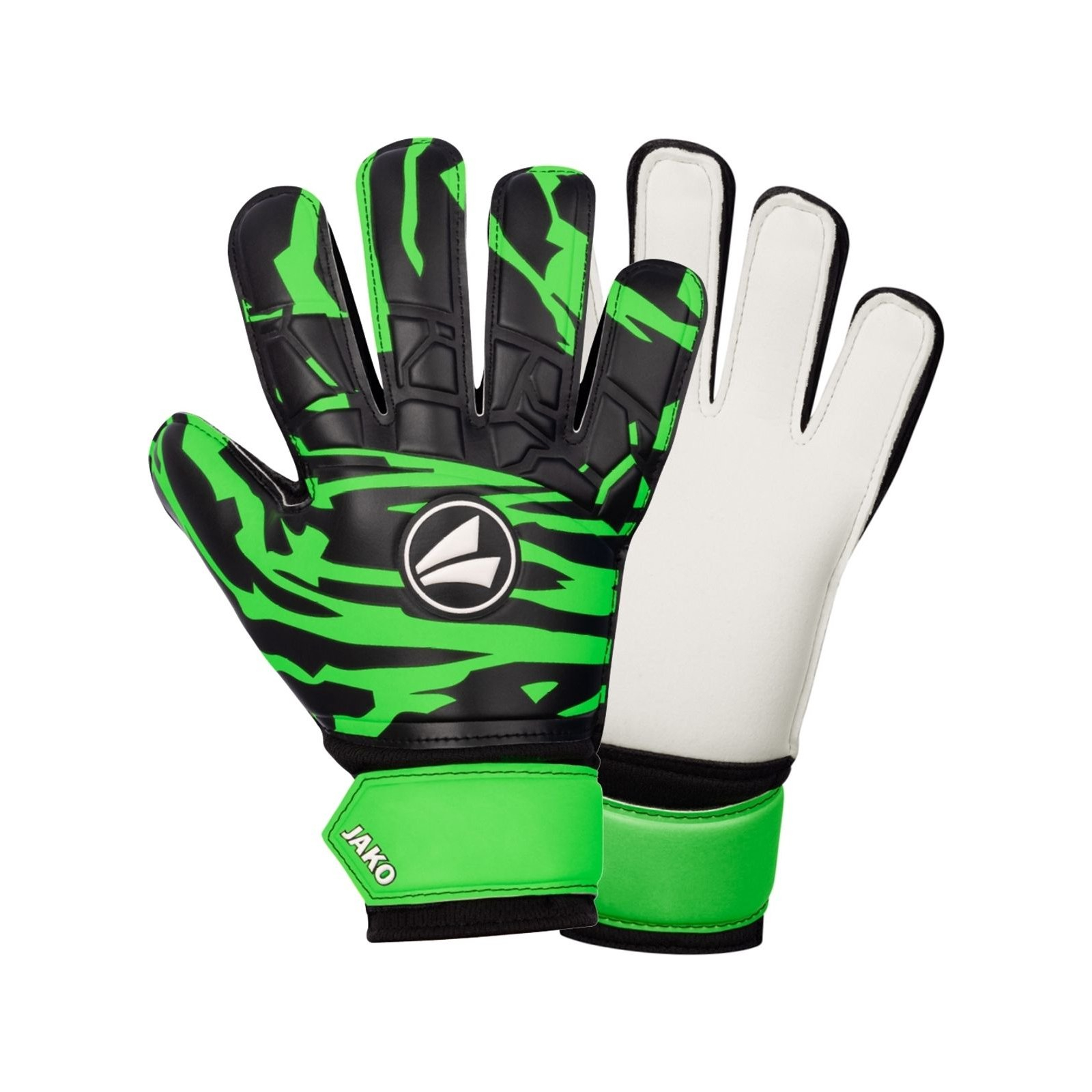 Вратарские перчатки Jako GK Animal Basic Junior RC 2590-211 чорний, білий, зелений Діт 6 (4067633120006) изображение 2