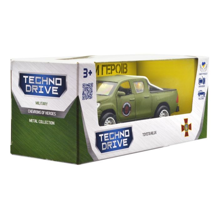 Машина TechnoDrive серии Шевроны Героев - Toyota Hilux - Красная калина (KM6119) изображение 7