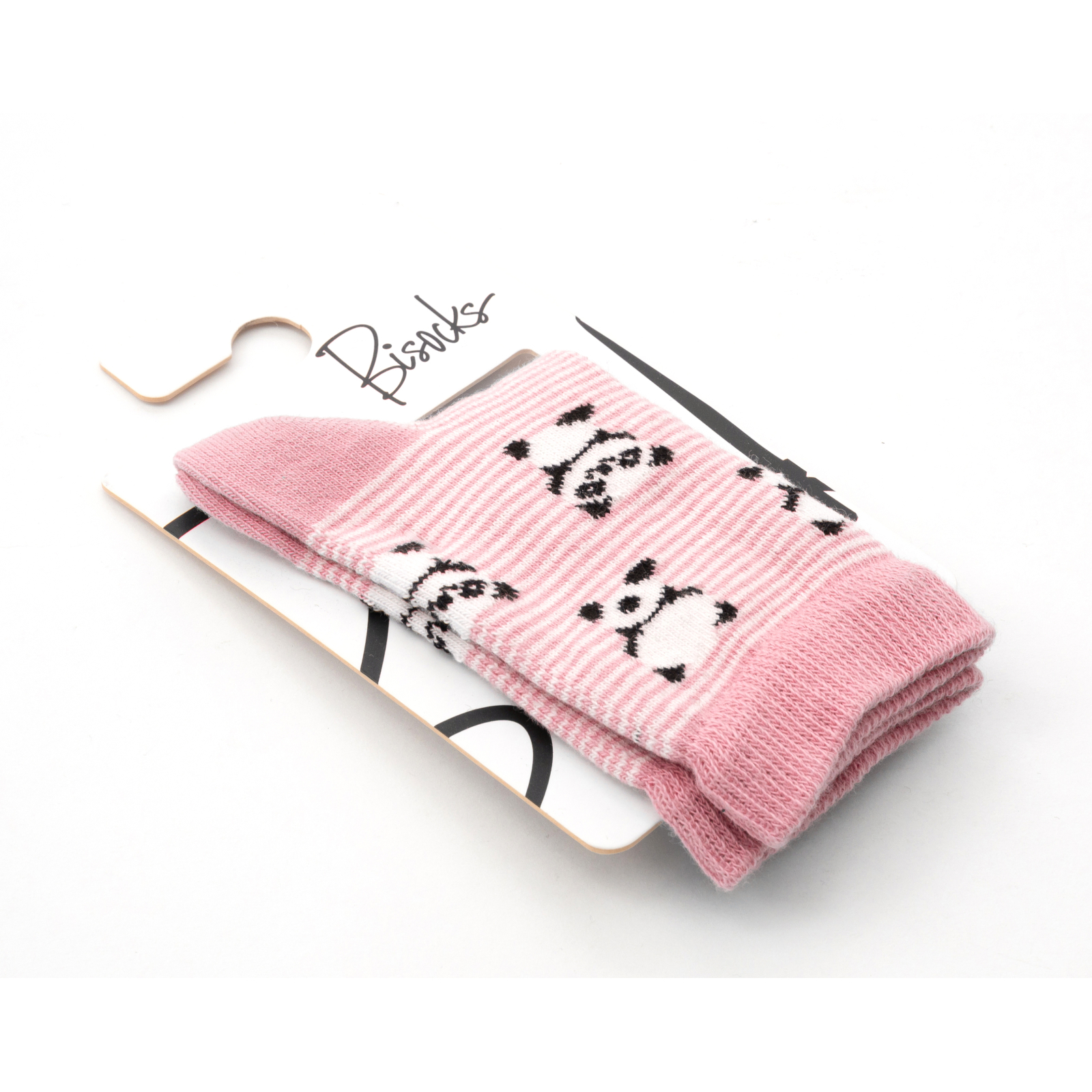 Шкарпетки дитячі Bibaby з пандами (68257-9G-pink) зображення 2
