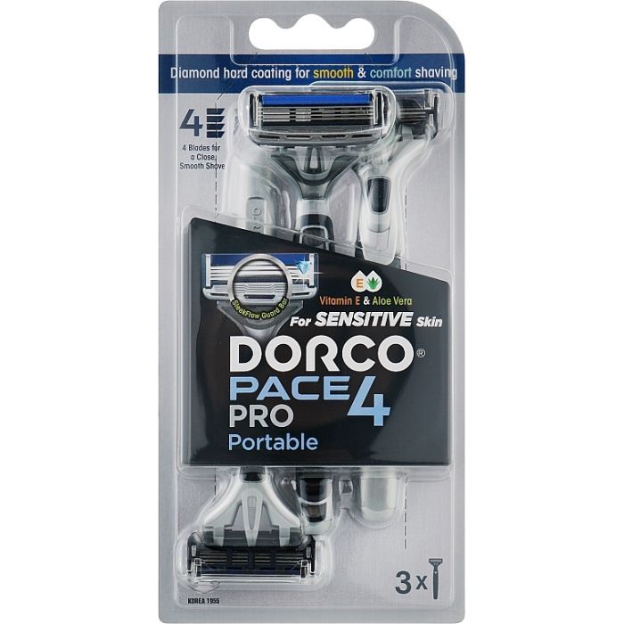Бритва Dorco Pace 4 Pro Одноразова Для чоловіків 3 шт. (8801038598253)