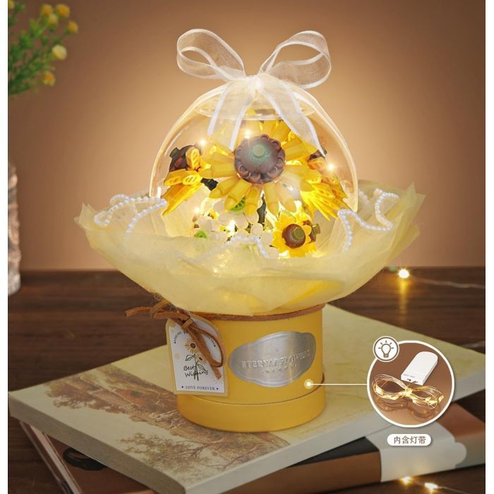 Конструктор LOZ mini букет цветочная композиция, хризантема, Маргаритка (1299) изображение 3