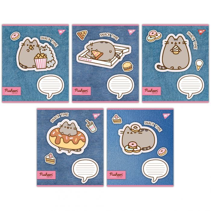 Тетрадь Yes Pusheen. Snack time 12 листов линия (767229)