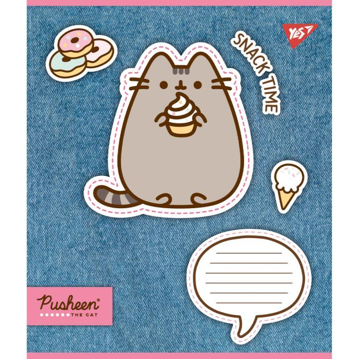 Тетрадь Yes Pusheen. Snack time 12 листов линия (767229) изображение 4