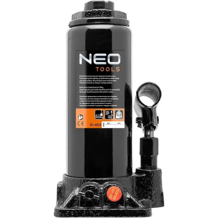 Домкрат Neo Tools гідравлічний пляшковий 10т, 230-456мм (10-454) зображення 2