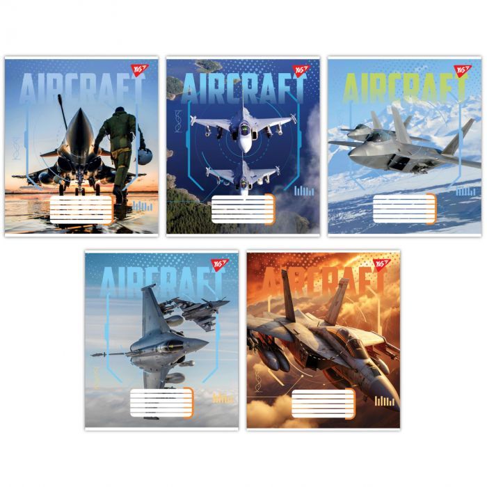 Тетрадь Yes Aircraft 48 листов линия (767121)
