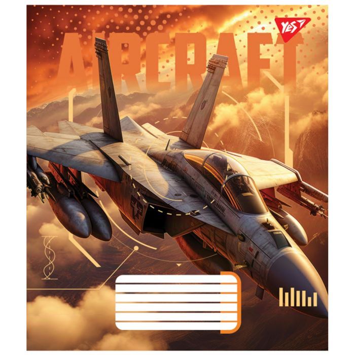 Тетрадь Yes Aircraft 48 листов линия (767121) изображение 6