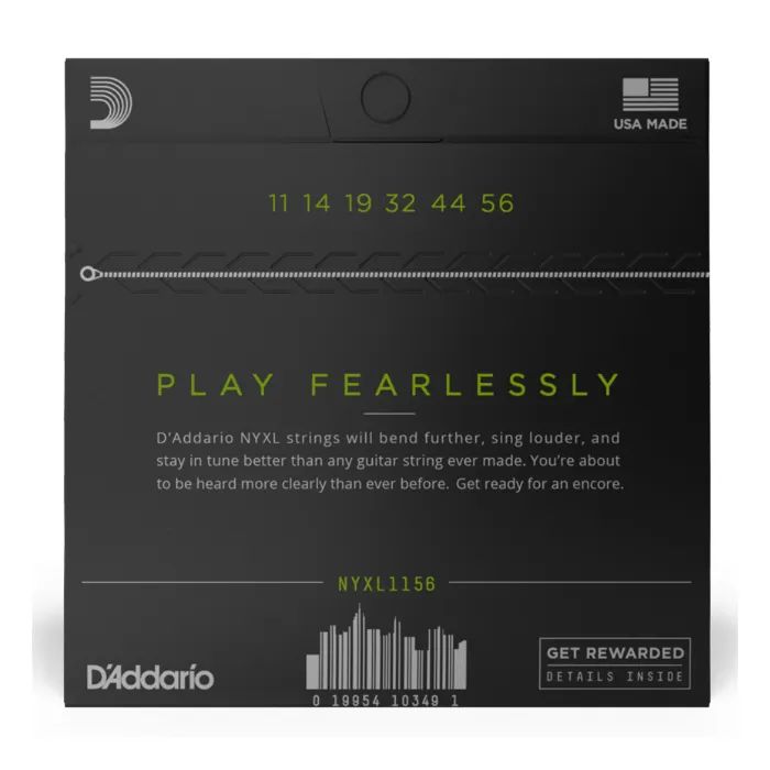 Струни для гітари D'Addario NYXL Medium Top / Extra-Heavy Bottom (11-56) (NYXL1156) зображення 3