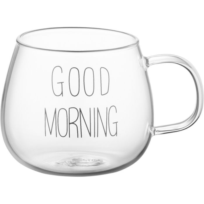 Набір чашок Ardesto Good Morning BMR 430 мл 2 шт прозорий (AR2643BMR) зображення 3