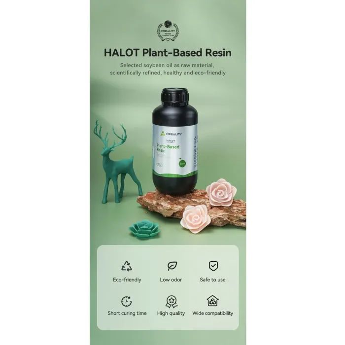 Фотополімерна смола Creality Resin, HALOT Plant-Based 1кг, light brown (3302130006) зображення 2