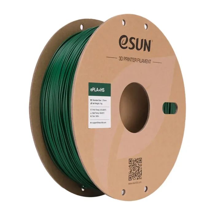 Пластик для 3D-принтера eSUN ePLA+HS, 1,75мм, 1кг, green pine (EPLA+HS-P175PG1)