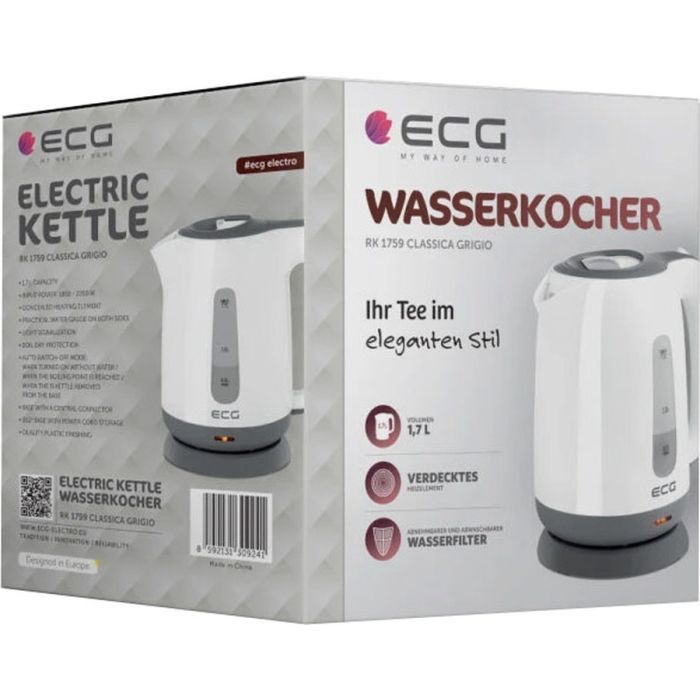Электрочайник ECG RK 1759 Classica Grigio изображение 9
