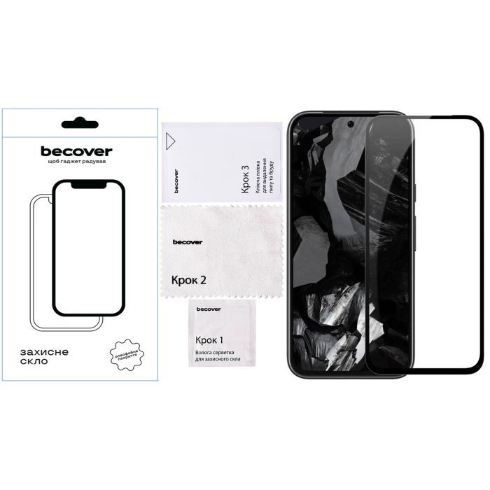 Скло захисне BeCover Google Pixel 8a Black (711663) зображення 4