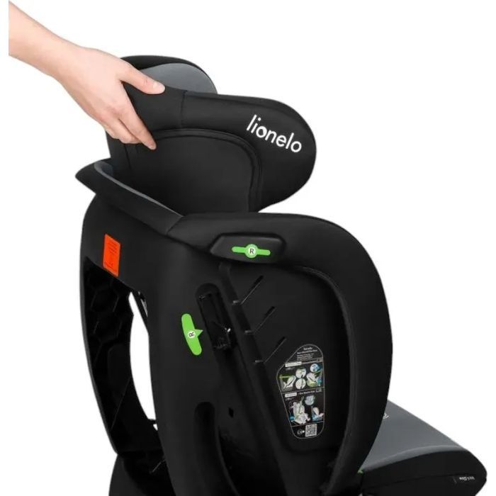 Автокресло Lionelo Izzy I-Size Black Grey (LO-IZZY I-SIZE BLACK GREY) изображение 10