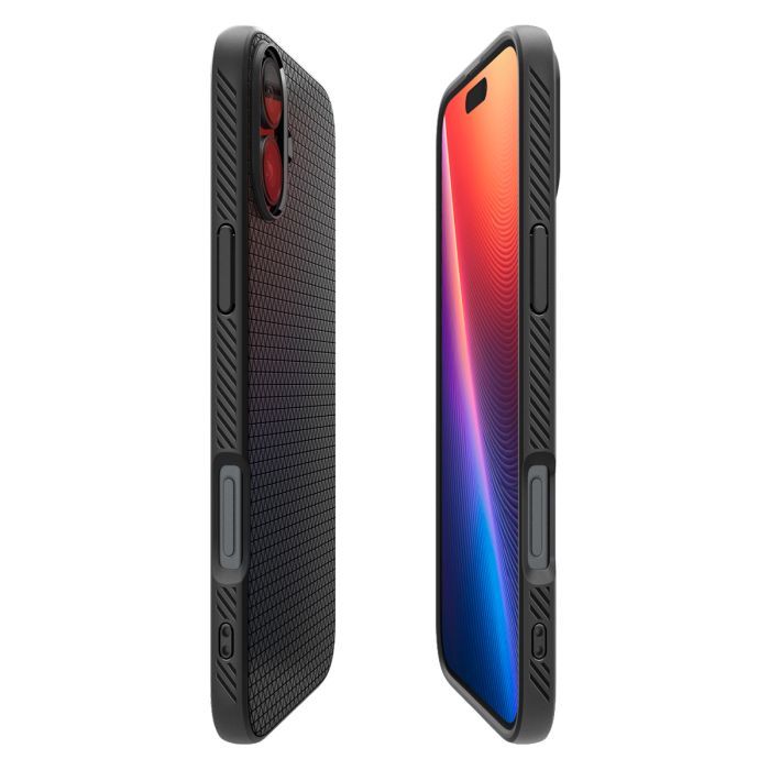 Чехол для мобильного телефона Spigen iPhone 16 Plus Liquid Air Matte Black (ACS08066) изображение 4