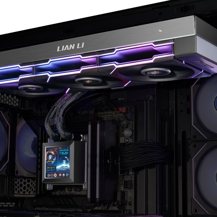 Система жидкостного охлаждения Lian Li HydroShift LCD 360TL, Black (G89.GHSLCD36TB.00) изображение 5