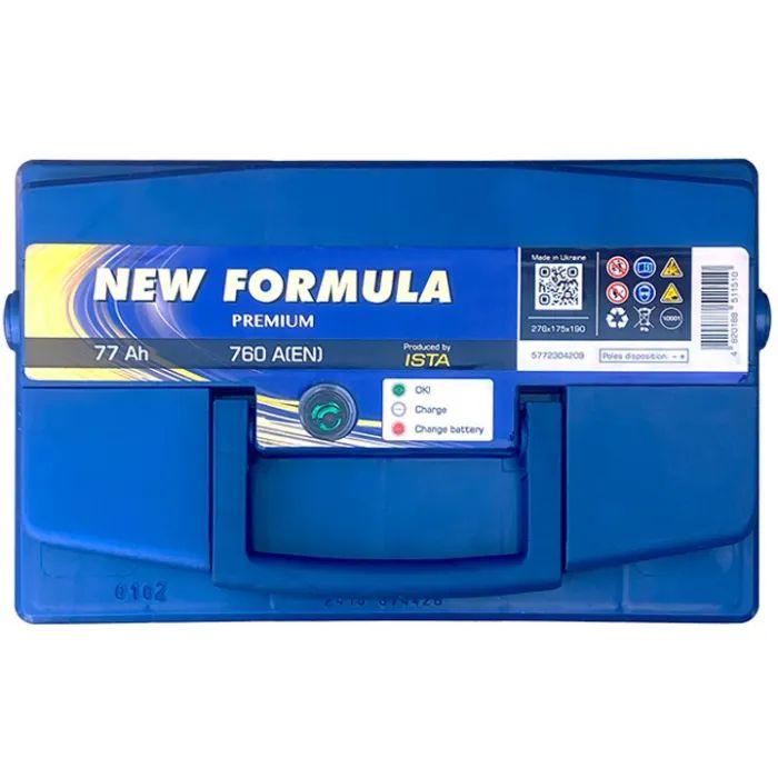 Аккумулятор автомобильный NEW FORMULA PREMIUM 77Ah Ев (-/+) (760EN) (5772304209) изображение 3