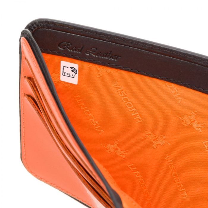Кошелек Visconti VSL35 Trim c RFID Black-Orange (VSL35 BK/OR) изображение 5