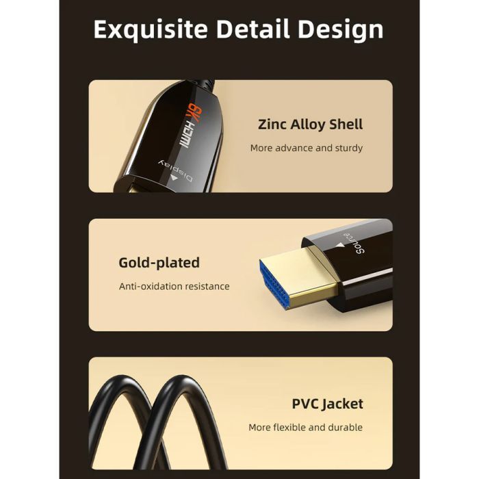 Кабель мультимедійний HDMI to HDMI 30.0m v2.1 AOC Cabletime (CA914050) зображення 5