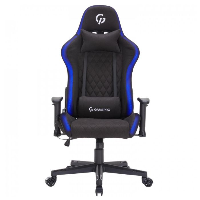 Кресло игровое GamePro GC700FB Fabric Size L RGB Black (GC700FB RGB) изображение 3