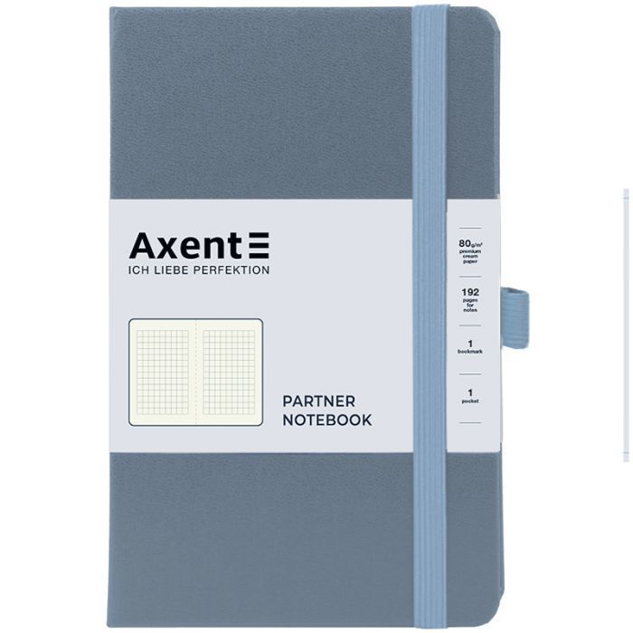 Книга записная Axent Partner 125x195 мм 96 листов, клетка зеленый лес (8201-61-A)