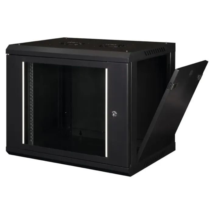 Шафа настінна Hypernet 12U 19" 600x450 ProLine (PL-WMNC-12U-BLACK) зображення 2