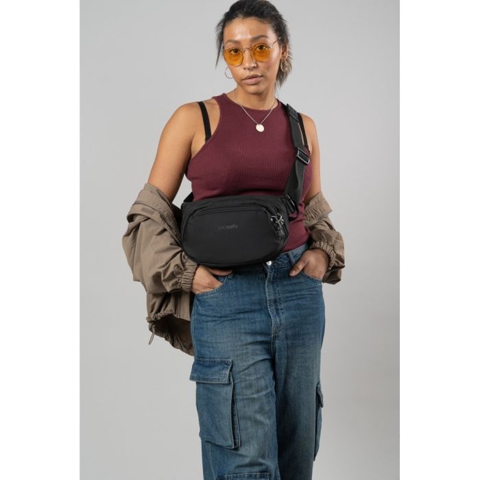 Сумка-бананка Pacsafe Vibe 100 hip pack, чорна (60141130) изображение 10