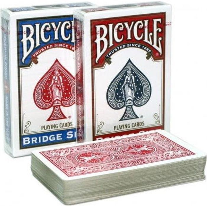 Карты игральные Bicycle Rider Back Bridge Size Standard Index (red, blue) (0086)